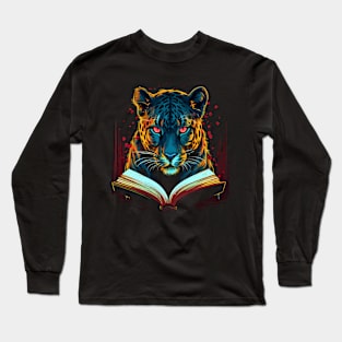 Leopard Reads Book Long Sleeve T-Shirt